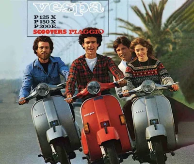Vespa icona del Made in Italy, itinerari in Vespa, raduni Vespa, viaggiare in Vespa