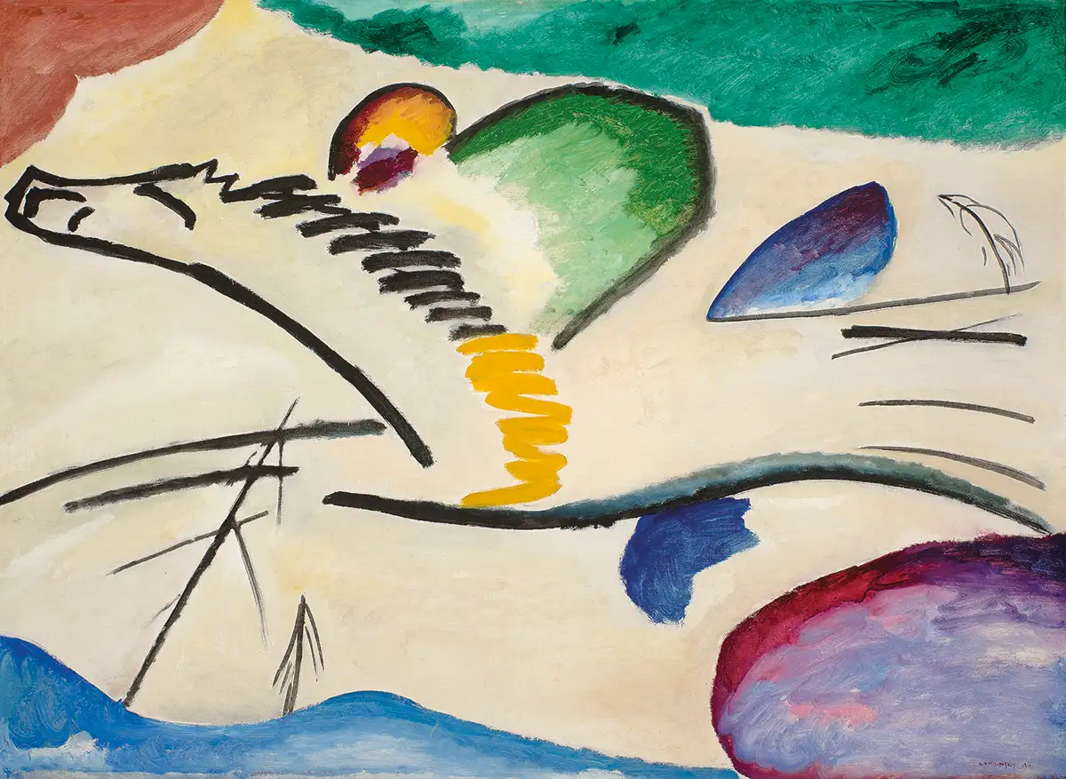 Wassily Kandinsky Lirico, 1911 monet-van-gogh-kandinsky-palazzo-diamanti-ferrara