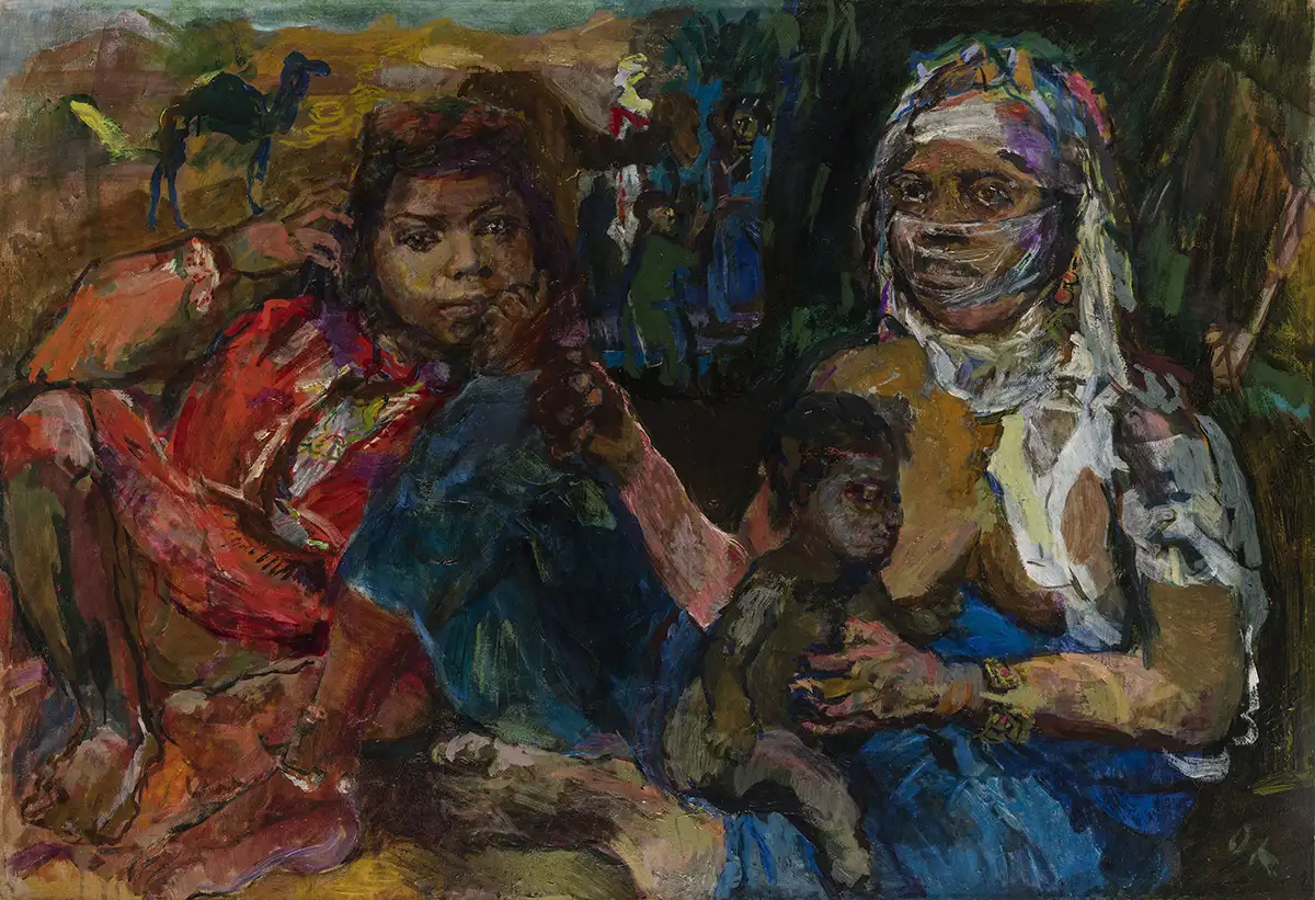 mostra MuVec Klimt Kokoschka, Donne arabe con bambino Mostra Klimt, Schiele, Kokoschka, MuVeC, Mestre