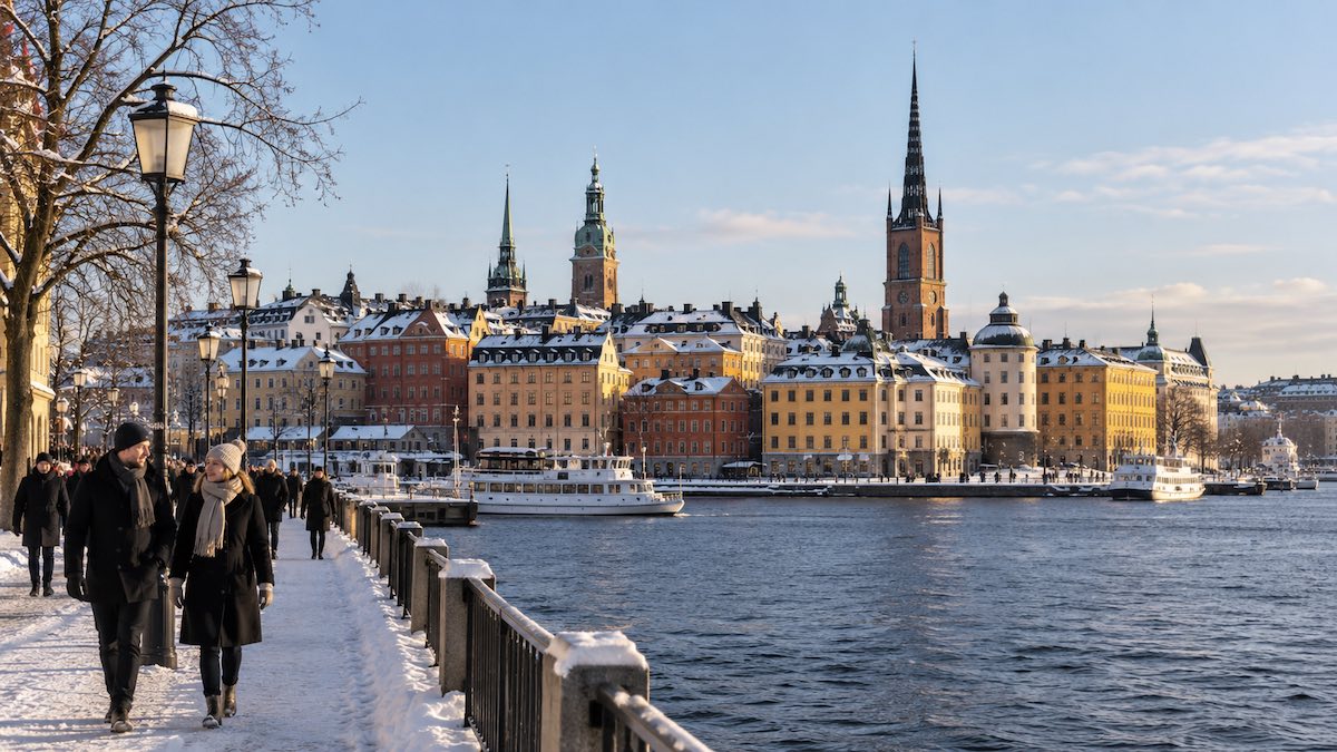 Stoccolma d'inverno tra neve, Gamla Stan e waterfront