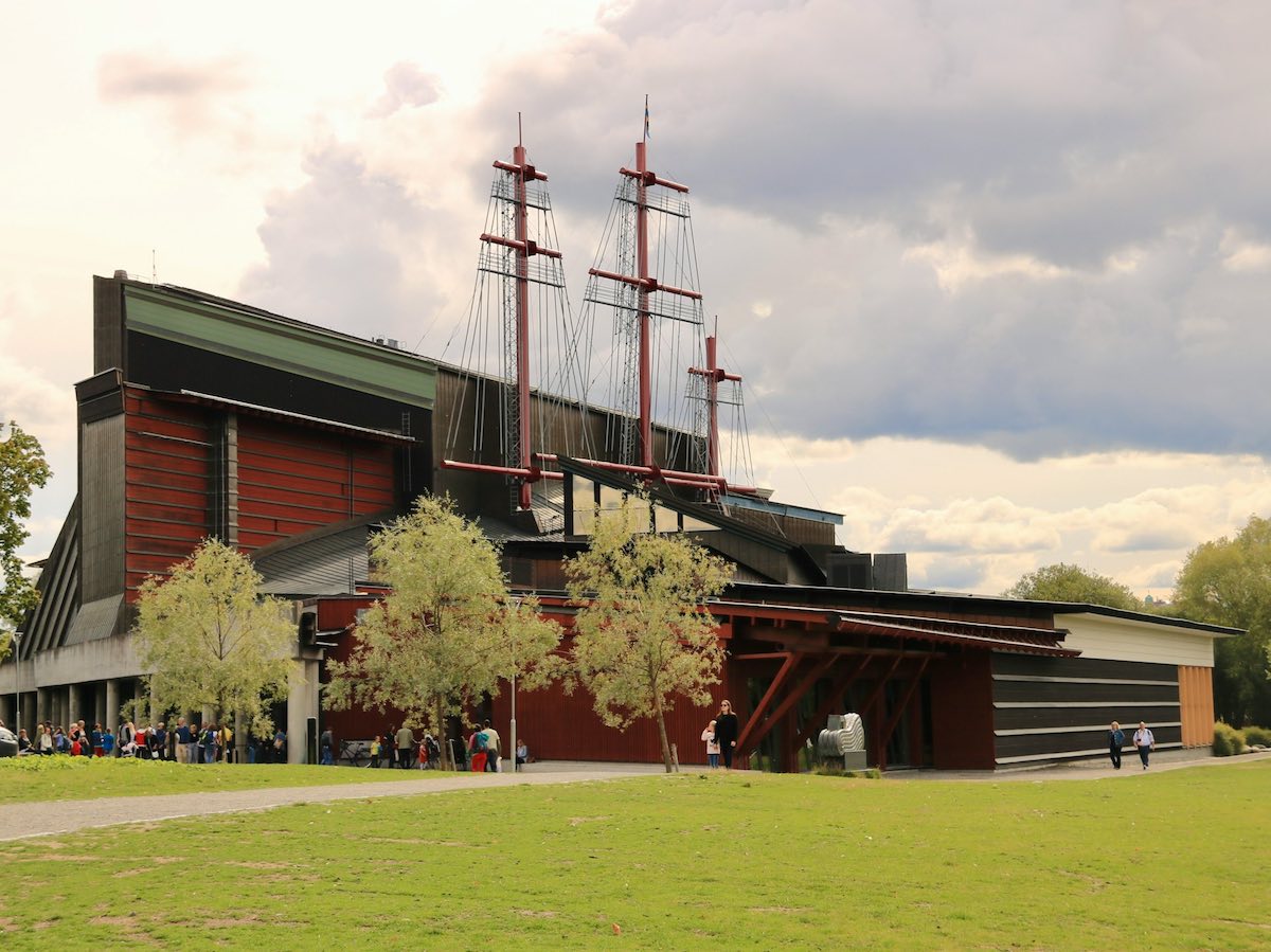 Vasa Museum a Stoccolma durante l'inverno