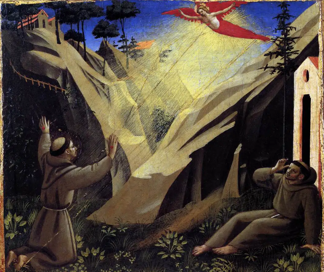 Beato Angelico - San Francesco riceve le stimmate 1440 Mostra, san Francesco, Arezzo, dal Medioevo al Novecento