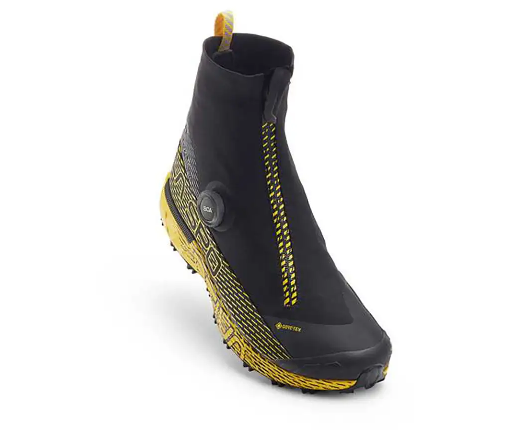 La Sportiva CyklonCrossTrail_BlackYellow_Soldier calzature autunno inverno 2026, stile country chic