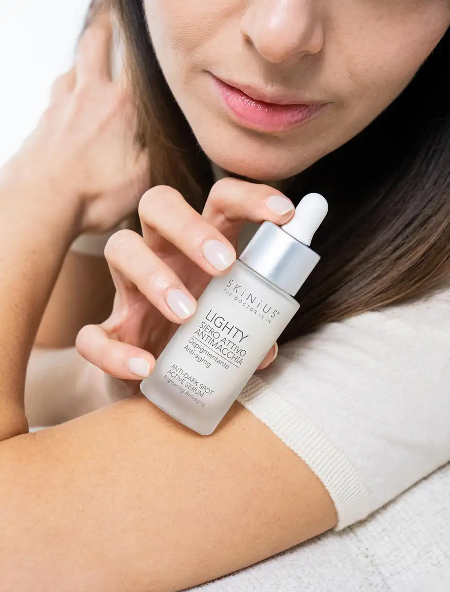 Skinius Lighty-siero V02 neurocosmesi, siero antimacchia, correttore rughe profondo, maschera viso purificante, skincare hi-tech