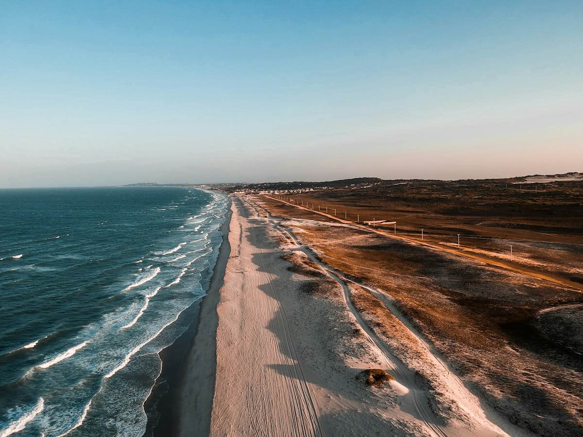 Costa del Ceará in Brasile vista dall’alto